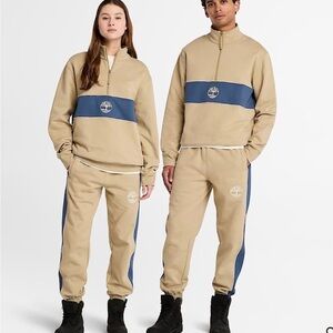 Timberland Tan and Navy Tracksuit Set